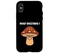 Carcasa para iPhone X/XS Funny Minimalist Mushroom Simple Holy Shiitake