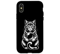 Carcasa para iPhone X/XS Funny Mystic Cat - Bola de Cristal adivinación
