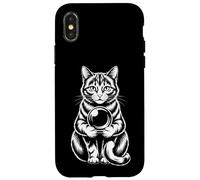 Carcasa para iPhone X/XS Funny Mystic Cat - Bola de Cristal adivinación