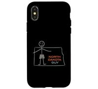 Carcasa para iPhone X/XS Funny North Dakota, ND Boys North Dakota