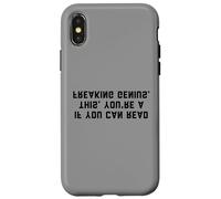 Carcasa para iPhone X/XS Funny Optical Illusion Genius Design