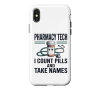 Carcasa para iPhone X/XS Funny Pharmacy Tech Squad Asistente de farmacéutico CPhT
