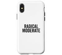 Carcasa para iPhone X/XS Funny Radical Moderate Republican Democrat Politics Design