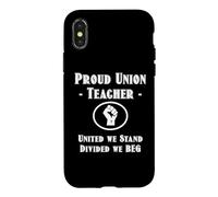 Carcasa para iPhone X/XS Funny Red For Ed SpEd Union Thug United We Stand Divided Beg