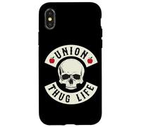 Carcasa para iPhone X/XS Funny Red For Ed Union Thug Retro SpEd Teacher Appreciation