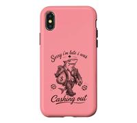 Carcasa para iPhone X/XS Funny Shark Sorry Was Cashing out Casino Ganador Humor