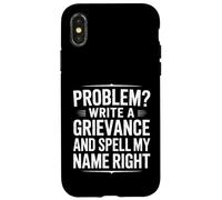 Carcasa para iPhone X/XS Funny Spell My Name Right Sarcástico Dicho