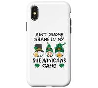Carcasa para iPhone X/XS Funny St Patricks GNOME Prone to Shenanigans with My Gnomies