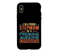 Carcasa para iPhone X/XS Funny Stepmom Stepdaughter Family Humor