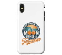 Carcasa para iPhone X/XS Funny Tennessee Moon Shines, Florida Sun Shines TN Humor