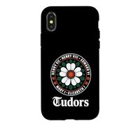 Carcasa para iPhone X/XS Funny Tudor Kings, Reinas Monarcas de la Historia Inglesa Rosa