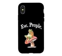 Carcasa para iPhone X/XS Funny Womens Cottagecore Art EW People Antisocial Frog Lover