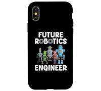 Carcasa para iPhone X/XS Future Robotics Engineer Funny Robot Engineering Kids
