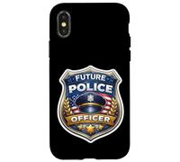 Carcasa para iPhone X/XS Futuro Oficial de policía Academia Niños Niños Policía Policía