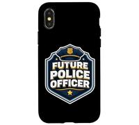 Carcasa para iPhone X/XS Futuro Oficial de Policía Academia Policía Policía Niños Niños Niño
