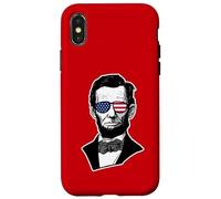 Carcasa para iPhone X/XS Gafas de Sol Abraham Lincoln USA