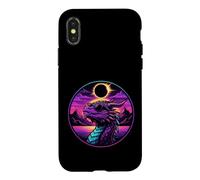 Carcasa para iPhone X/XS Gafas de Sol Vaporwave Dragon Eclipse Solar