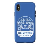 Carcasa para iPhone X/XS Galveston Texas Crab Ocean Sea Life Diseño