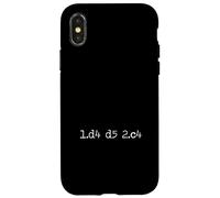 Carcasa para iPhone X/XS Gambito de la Reina del Ajedrez 1.d4 d5 2.c4