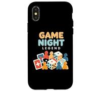Carcasa para iPhone X/XS Game Night Legend - Estrategia de Mesa para entusiastas de los Juegos de Mesa