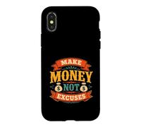 Carcasa para iPhone X/XS Ganar Dinero, no Excusa la motivación del emprendedor
