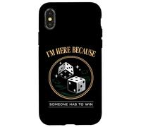 Carcasa para iPhone X/XS Ganar la Noche de Juego Juego Dados Casino Ganador Perdedor Las Vegas