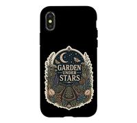Carcasa para iPhone X/XS Garden Under Stars Jardinero Noche