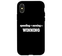 Carcasa para iPhone X/XS Gastar Menos de Ganar es Ganar