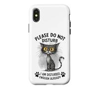 Carcasa para iPhone X/XS Gato Gracioso ya Molesto Déjame Solo Kitty