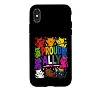 Carcasa para iPhone X/XS Gatos Aliados Rectos