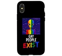 Carcasa para iPhone X/XS Gay Alien LGBTQ Existen Personas Homosexuales Alien Gay