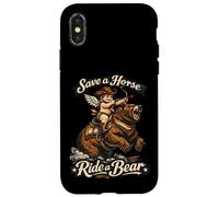 Carcasa para iPhone X/XS Gay Bear Pride Cowboy Cupido Divertido LGBTQ Aliado Cita