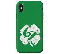 Carcasa para iPhone X/XS Gen Alpha Slang 6-7 Grunge Irlandés Adolescente Seis Siete Meme Trébol