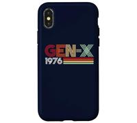 Carcasa para iPhone X/XS Gen X 1976 Retro Generation xer Vintage Text Style