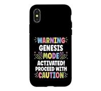 Carcasa para iPhone X/XS Genesis Personalized Name Funny Cute Custom Genesis Name