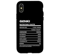 Carcasa para iPhone X/XS Genki Datos de Nutrición Nombre Gracioso