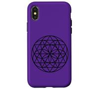 Carcasa para iPhone X/XS Geometría Sagrada Flor De La Vida Mejor Yoga Yogi Flores Sagradas