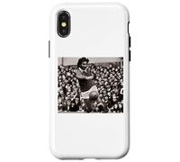 Carcasa para iPhone X/XS George Best On The Ball Man Utd Copa Mundial de Fútbol 1971