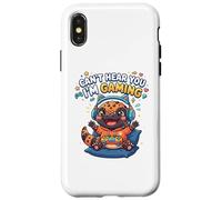 Carcasa para iPhone X/XS Gila Monster Reptiles, Gaming Can't Hear You I'm Gaming