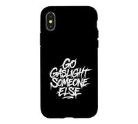 Carcasa para iPhone X/XS Go Gaslight Someone Else - Pintura en Aerosol