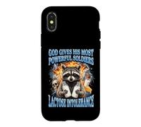Carcasa para iPhone X/XS God Gives His Most Powerful Soldiers Lactose Intolerance