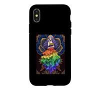 Carcasa para iPhone X/XS Goddess Pride Rainbow Queen Power Sovereign Love Aura Rise
