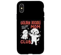 Carcasa para iPhone X/XS Golden Doodle Mom Club Goldendoodle Dog Mom Día de la Madre