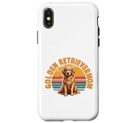 Carcasa para iPhone X/XS Golden Retriever MOM, diseño para Mujer, Lindo gráfico de Perro mamá