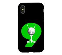 Carcasa para iPhone X/XS Golfer NÚMERO 9 AÑOS DE Algo DE Golf 9. Nacimiento