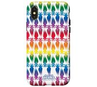 Carcasa para iPhone X/XS Good Luck Trolls Rainbow All Over Print