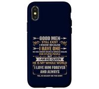 Carcasa para iPhone X/XS Good Men Still Exist Funny Husband Wife Love Quote