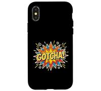 Carcasa para iPhone X/XS Gotcha April Fools Day Broma Humor Broma Comedia Joker