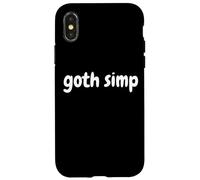 Carcasa para iPhone X/XS Goth simp eboy Dark Mysterious Gamer Goth Boy Girl simping