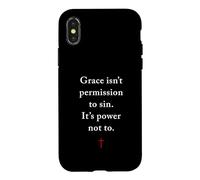 Carcasa para iPhone X/XS Grace Isn'T Permission to Sin It's Grace Not To - Evangelism